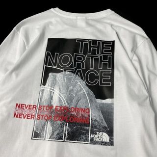 ザノースフェイス(THE NORTH FACE)のザ・ノースフェイス　長袖　ロンT  バックプリント　新品タグ付き　メンズMサイズ(Tシャツ/カットソー(七分/長袖))