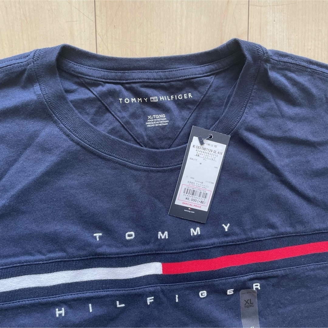 TOMMY HILFIGER(トミーヒルフィガー)のトミーヒルフィガー　長袖　シャツ　XL メンズのトップス(Tシャツ/カットソー(七分/長袖))の商品写真