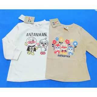 アンパンマン(アンパンマン)の新品　95cm　アンパンマン　長袖Tシャツと長袖トレーナー2枚セット　B×iv(Tシャツ/カットソー)