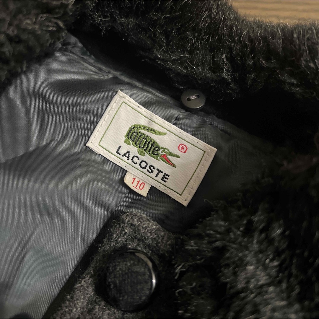 LACOSTE(ラコステ)のラコステ110 上品ファー付きコート キッズ/ベビー/マタニティのキッズ服女の子用(90cm~)(コート)の商品写真