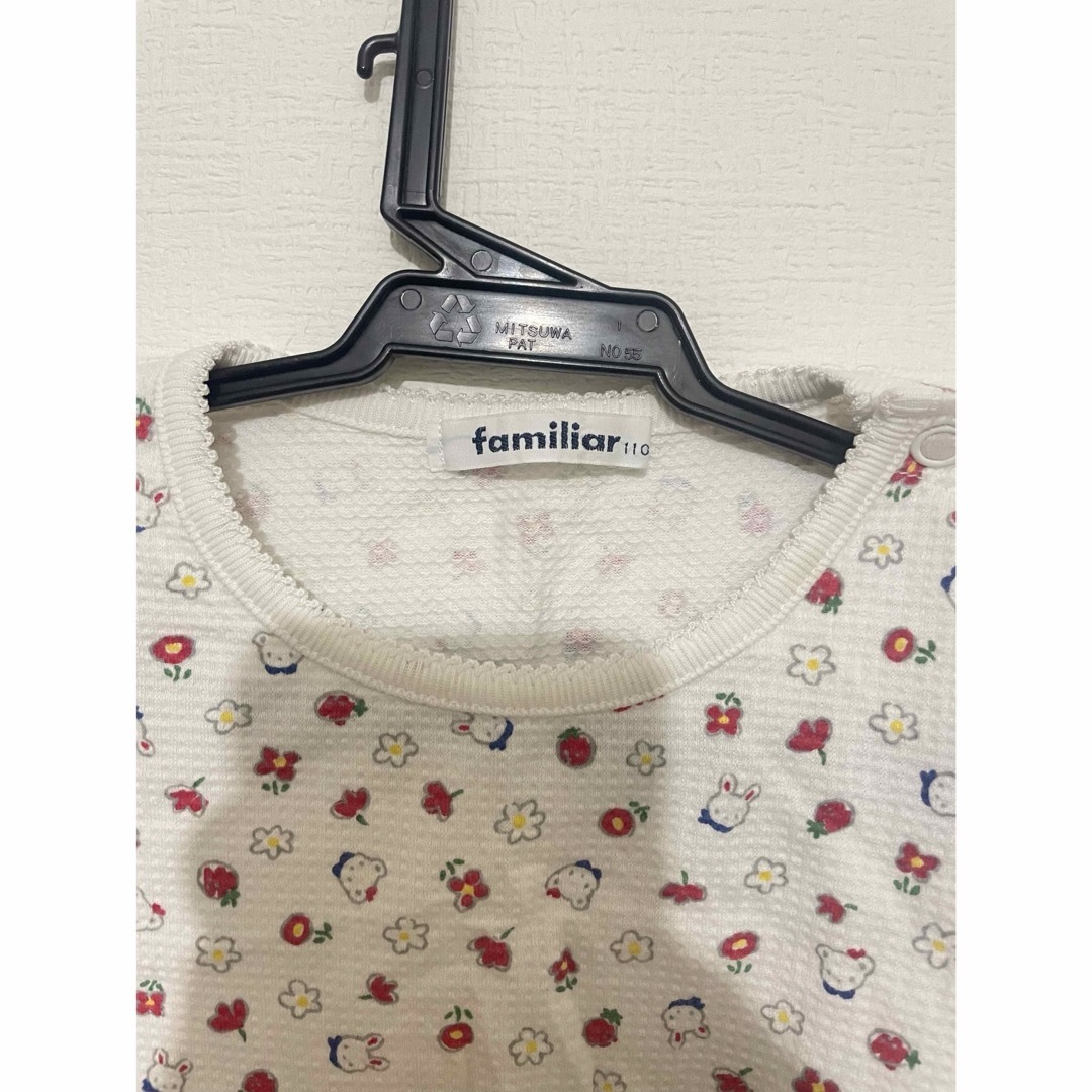 familiar(ファミリア)のファミリアfamiliar 長袖Ｔシャツ　ロンＴ　110cm キッズ/ベビー/マタニティのキッズ服女の子用(90cm~)(Tシャツ/カットソー)の商品写真