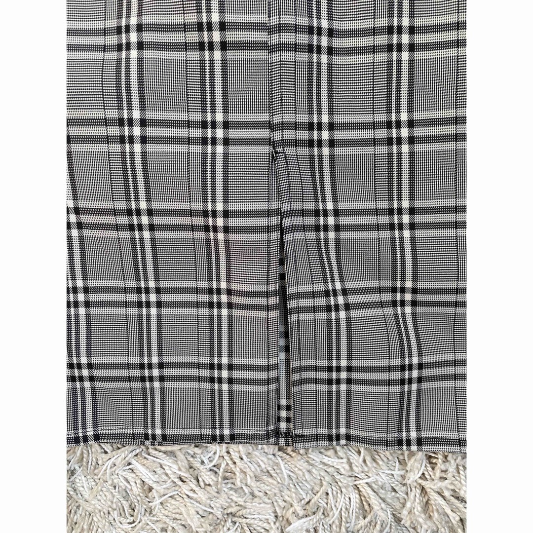 グレンチェックタイトスカート レディースのスカート(ロングスカート)の商品写真