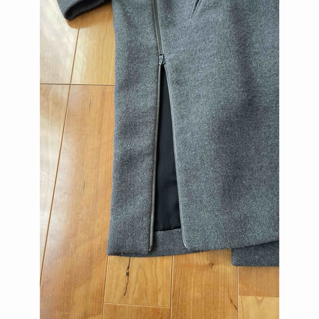 L'Appartement DEUXIEME CLASSE(アパルトモンドゥーズィエムクラス)の32PARADIS WOOL ZIPコート完売 ドゥーズィエムクラス グレー M レディースのジャケット/アウター(チェスターコート)の商品写真