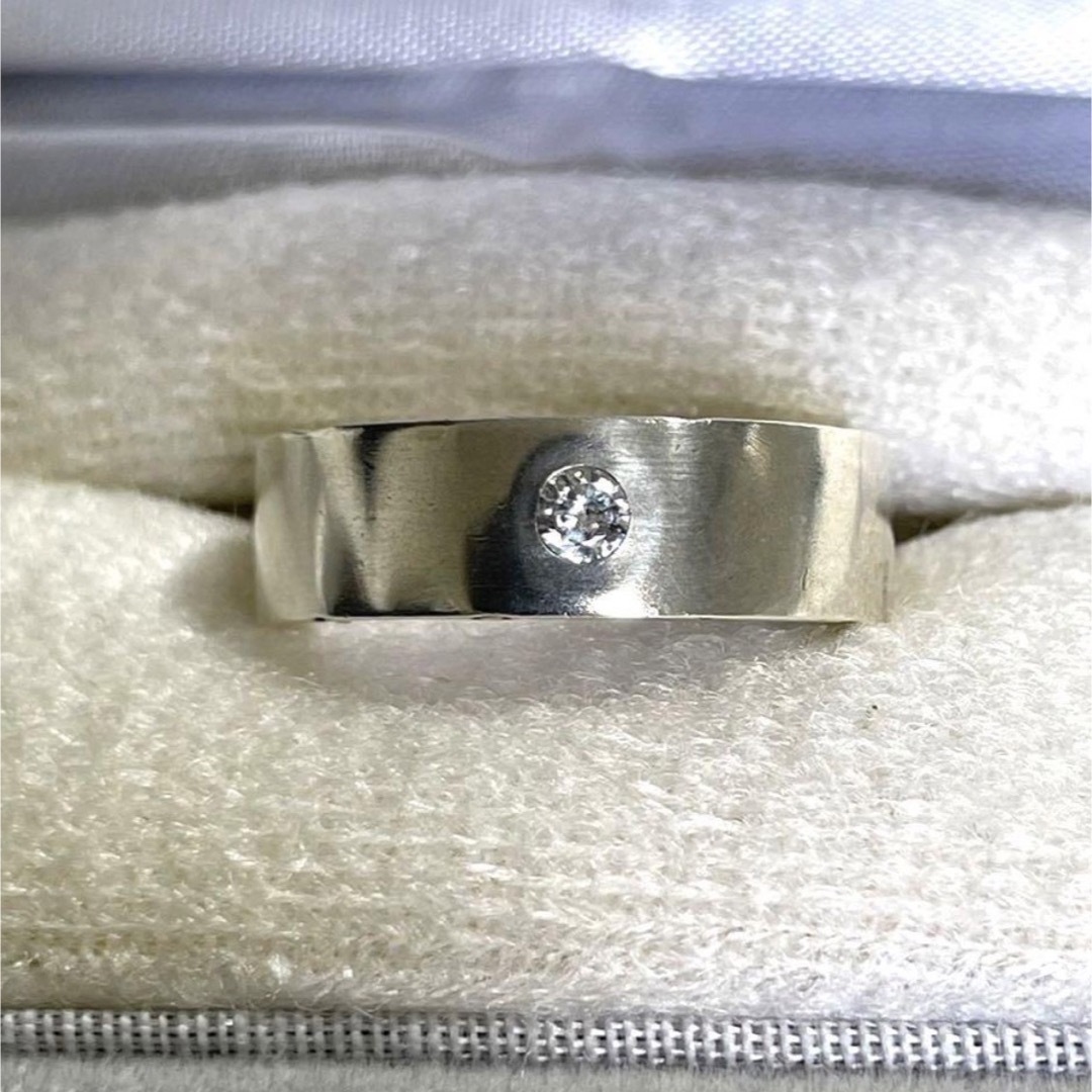 CUSHKA 　クシュカ　リング　指輪　14.5号　ラインストーン　シルバー レディースのアクセサリー(リング(指輪))の商品写真