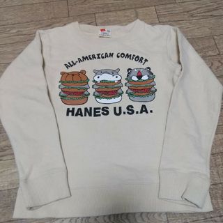 ヘインズ(Hanes)の１度のみ着用   ヘインズ   トレーナー   130cm(Tシャツ/カットソー)