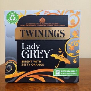 イギリス国内仕様　レディグレイ　ティーバッグ80個　ヒモなし　紅茶　トワイニング(茶)