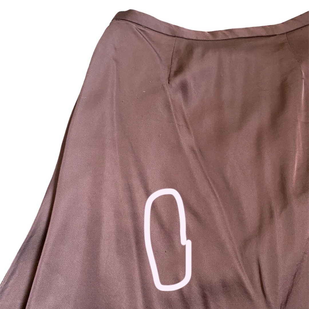 サテンスカート レディースのスカート(ロングスカート)の商品写真