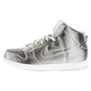 ナイキ(NIKE)のNIKE ナイキ ×CLOT DUNK HIGH SILVER FLIX クロット ダンク ハイ シルバーフラックス ハイカットスニーカー US11 DH4444-900(スニーカー)