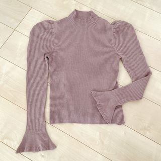 ハーリップトゥ(Her lip to)のHer lip to   Volume Sleeve Rib Knit Top(ニット/セーター)