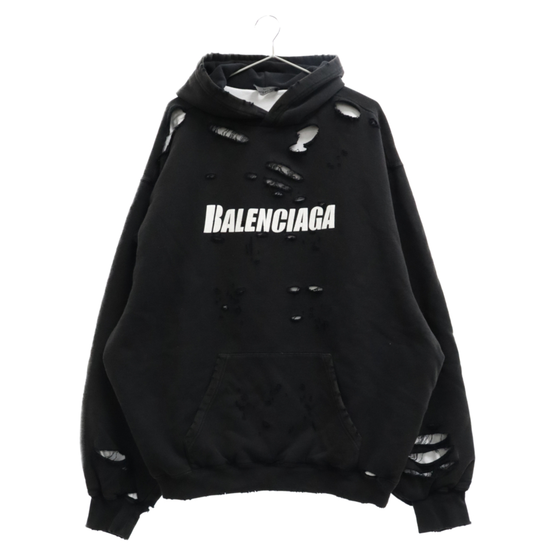 Balenciaga - BALENCIAGA バレンシアガ 21SS Caps Destroyed Hoodie