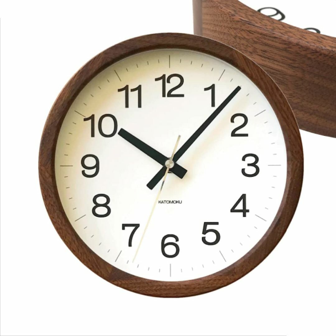 【色: 電波時計】KATOMOKU Muku Clock 16 ウォールナットのサムネイル