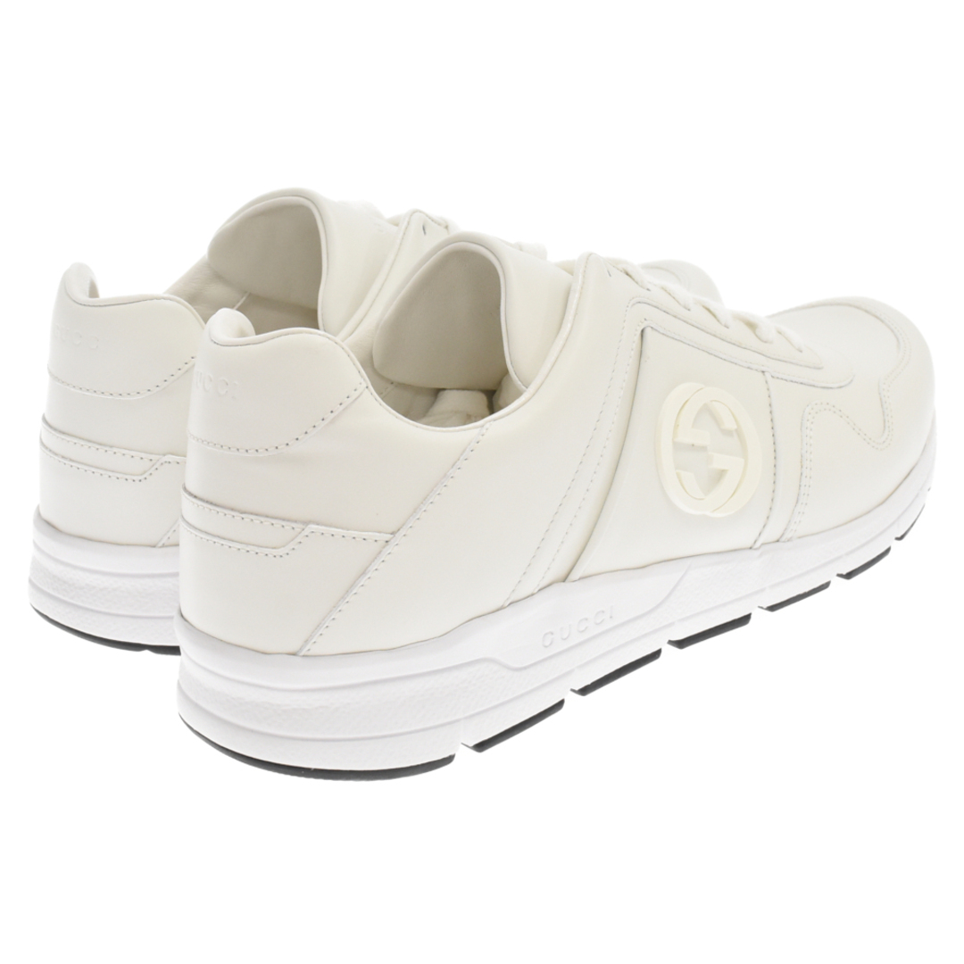 Gucci(グッチ)のGUCCI グッチ MIRO SOFT インターロッキングレザースニーカー ホワイト 426184 メンズの靴/シューズ(スニーカー)の商品写真
