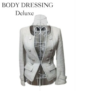 ボディドレッシングデラックス(BODY DRESSING Deluxe)の✨BODY DRESSING Deluxe★ニット★ノーカラージャケット(ノーカラージャケット)