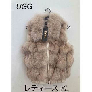 アグ(UGG)の訳あり UGG 新品未使用 レディース ベスト フォックスファー XL(毛皮/ファーコート)