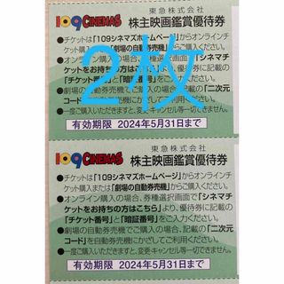 109シネマズ優待券　2枚(その他)