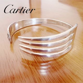 カルティエ(Cartier)の超希少★Cartier カルティエ ヴィンテージ 刻印有り フォークバングル  (ブレスレット)