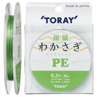 【新着商品】東レ(TORAY) PEライン 銀鱗 わかさぎ PE 30m グリー(釣り糸/ライン)