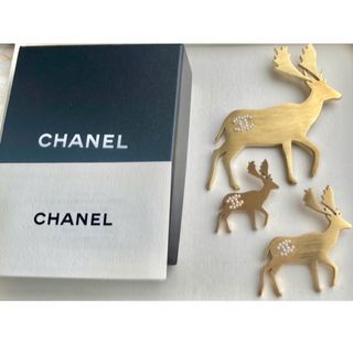 シャネル(CHANEL)のシャネル トナカイ ブローチ 3点(ブローチ/コサージュ)