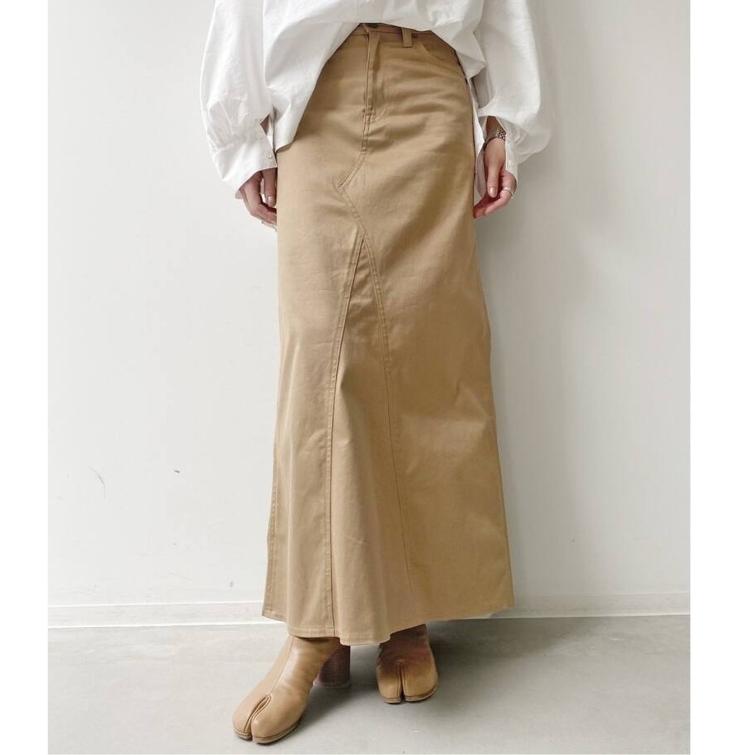 L'Appartement DEUXIEME CLASSE(アパルトモンドゥーズィエムクラス)の美品⭐L'AppartementChino Maxi Skirt　38 レディースのスカート(ロングスカート)の商品写真