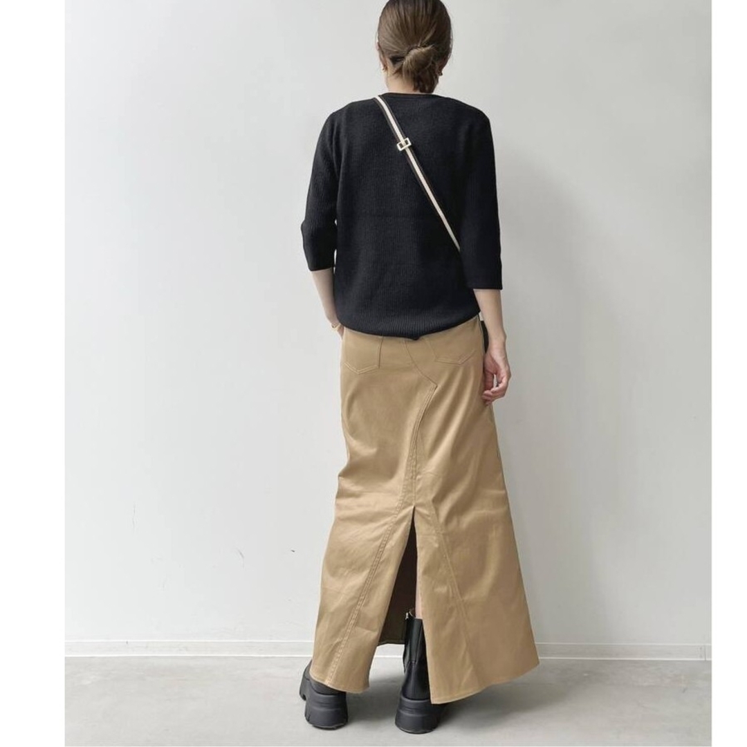 L'Appartement DEUXIEME CLASSE(アパルトモンドゥーズィエムクラス)の美品⭐L'AppartementChino Maxi Skirt　38 レディースのスカート(ロングスカート)の商品写真