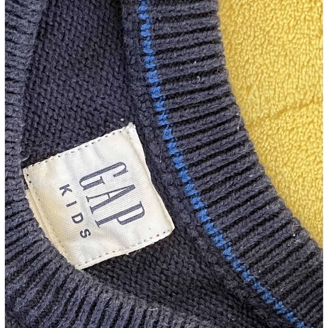 GAP(ギャップ)のGAP 130サイズ　ボーダーニット キッズ/ベビー/マタニティのキッズ服男の子用(90cm~)(ニット)の商品写真