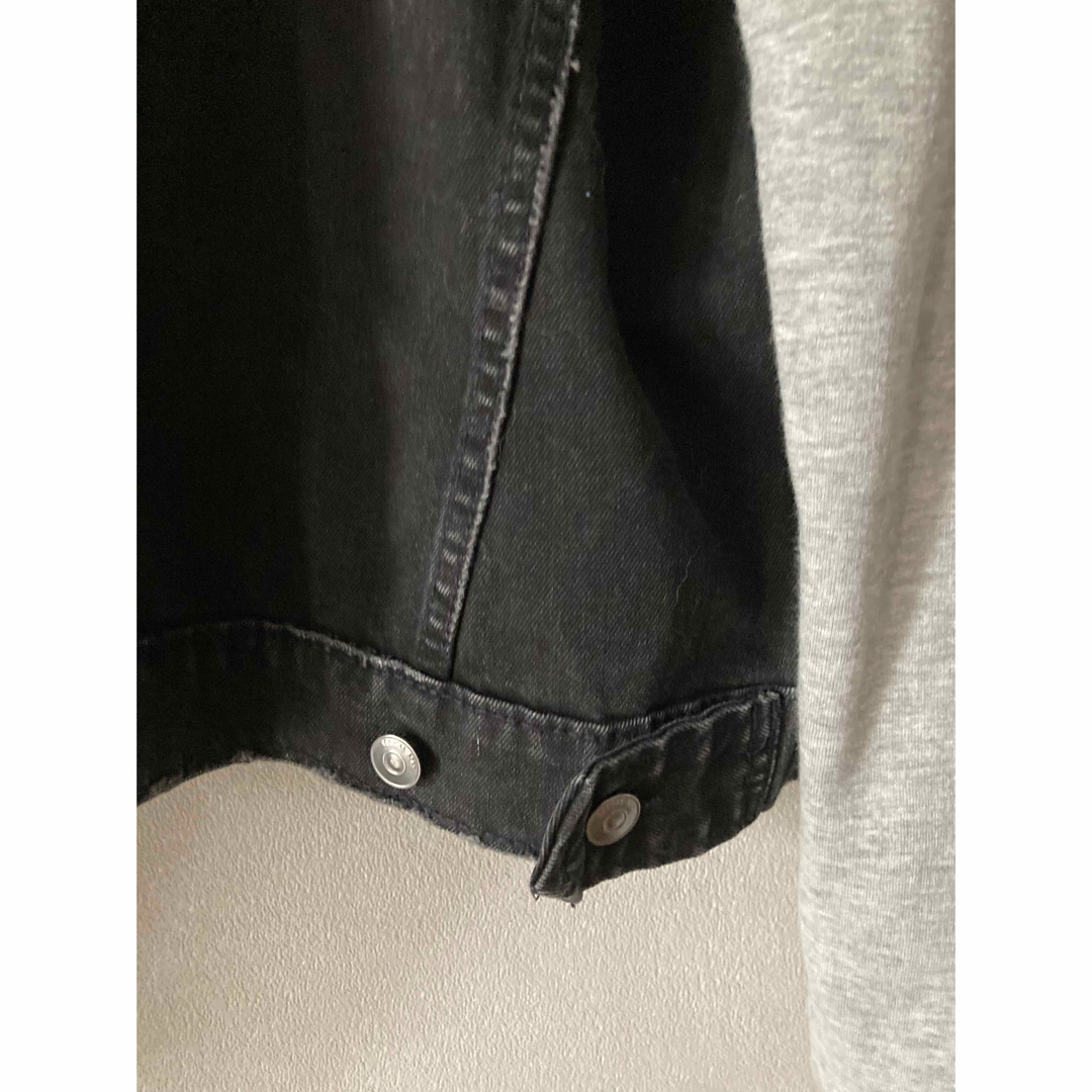 H&M(エイチアンドエム)のH&M フーデッド デニムジャケット パーカー XS  メンズのジャケット/アウター(Gジャン/デニムジャケット)の商品写真
