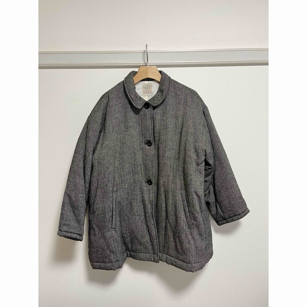 SM2(サマンサモスモス)の新品 SM2 ヘリンボーン中綿ステンカラーコート レディースのジャケット/アウター(その他)の商品写真