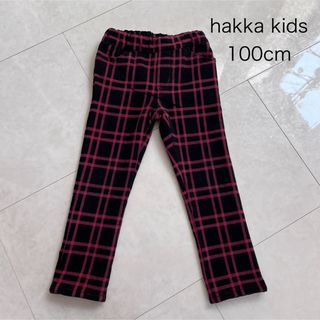 ハッカキッズ(hakka kids)のhakka kids 100cm パンツ 赤×ブラック(パンツ/スパッツ)