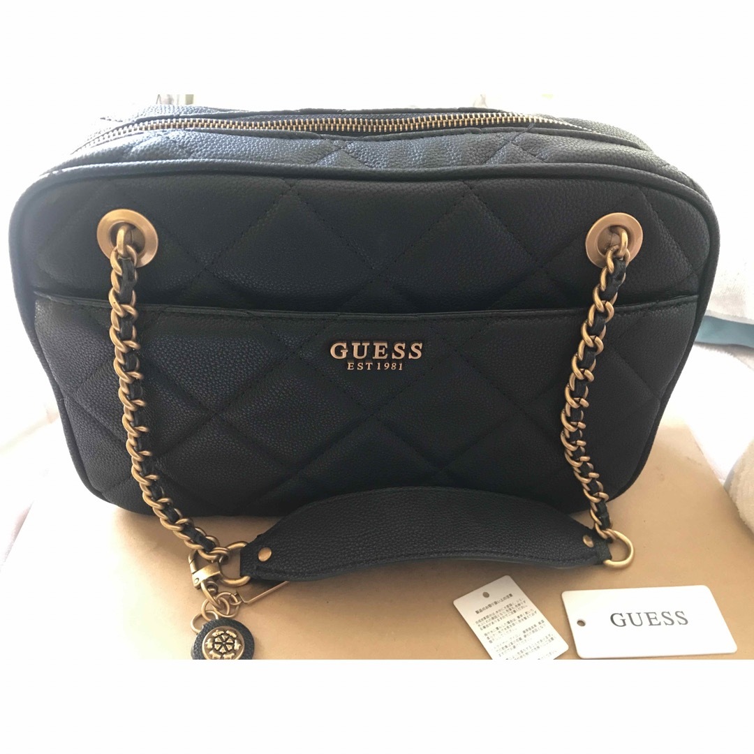 guess極美品! Guess ABEY Top Zip Bag ゲス バッグ