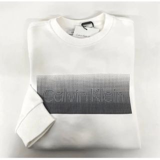 カルバンクライン(Calvin Klein)のCK カルバンクライン メンズ 裏起毛 トレーナー L ホワイト(スウェット)