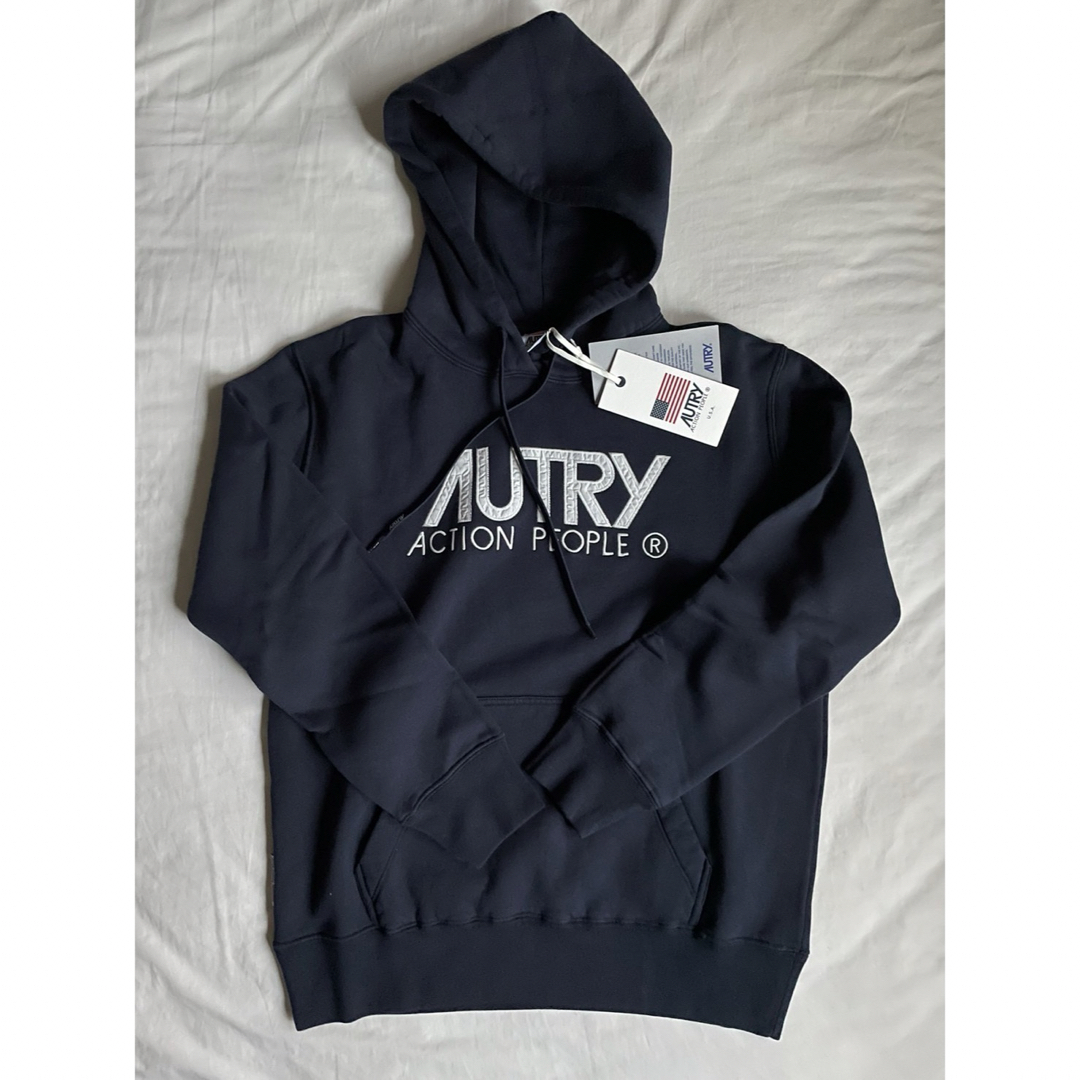 DEUXIEME CLASSE(ドゥーズィエムクラス)の【AUTRY】オートリー フーディー ネイビー レディースのトップス(トレーナー/スウェット)の商品写真