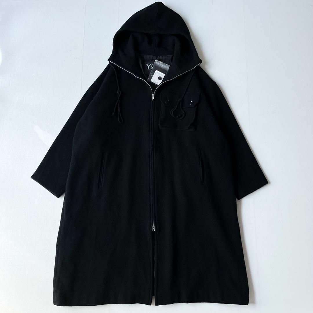 Y's - 極美品✨ ワイズ WOOL MOSSER HOODED COAT DRESS 1の通販 Y's - 極美品✨ ワイズ WOOL MOSSER HOODED COAT DRESS 1の通販