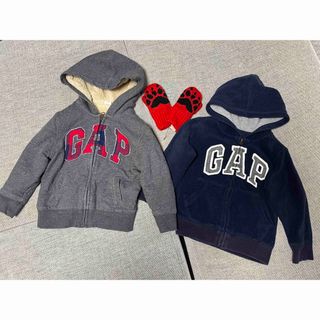 ギャップ(GAP)のbabygap ベビーギャップ パーカー 手袋セット 100cm 105cm(ジャケット/上着)