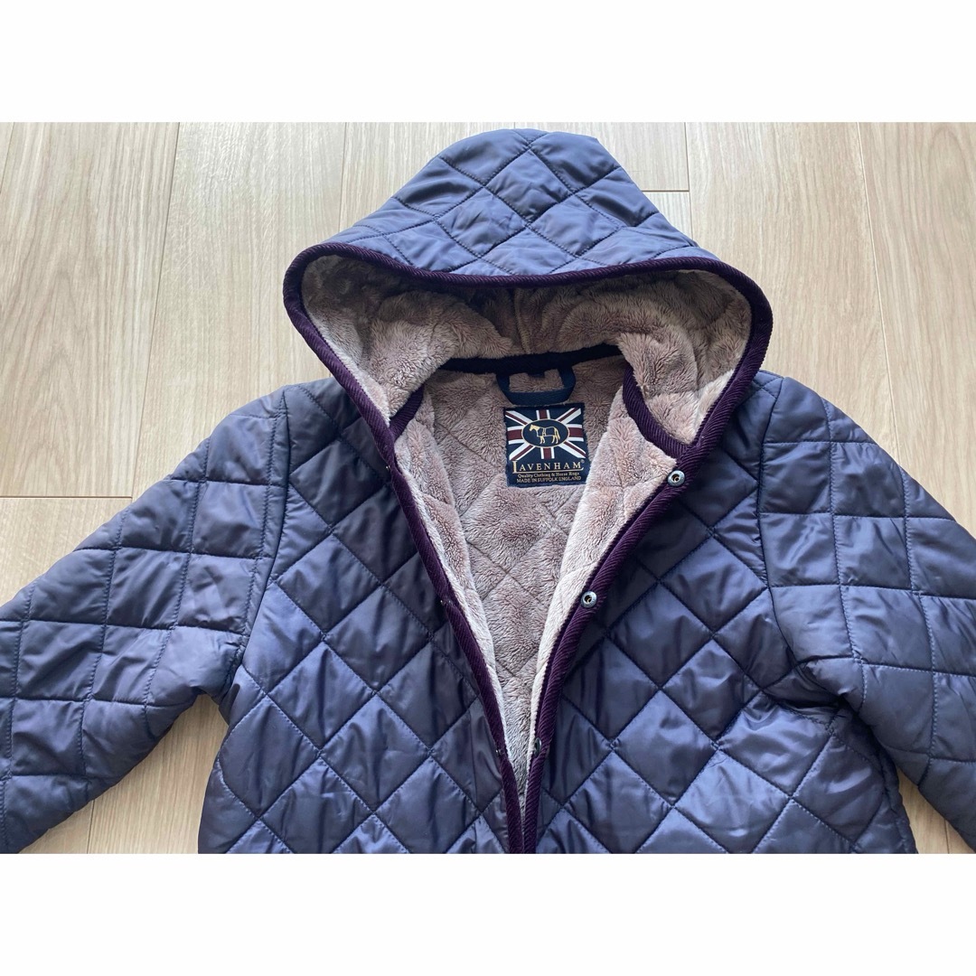 LAVENHAM(ラベンハム)の美品　LAVENHAMクレイドン キルティング ジャケット　パープル　12 キッズ/ベビー/マタニティのキッズ服女の子用(90cm~)(ジャケット/上着)の商品写真