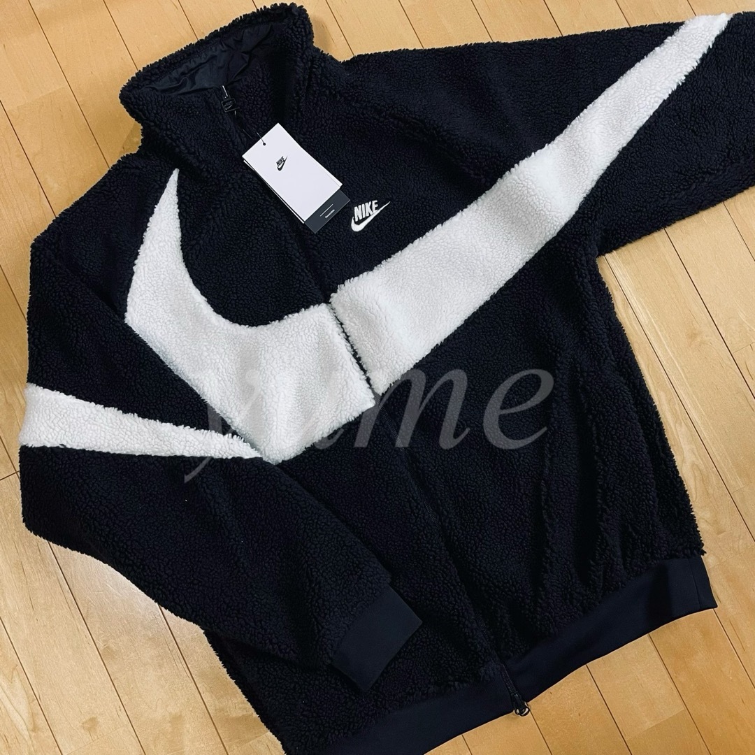 NIKE - 新品 XL ナイキ ボアジャケット ブラック ビッグスウォッシュ