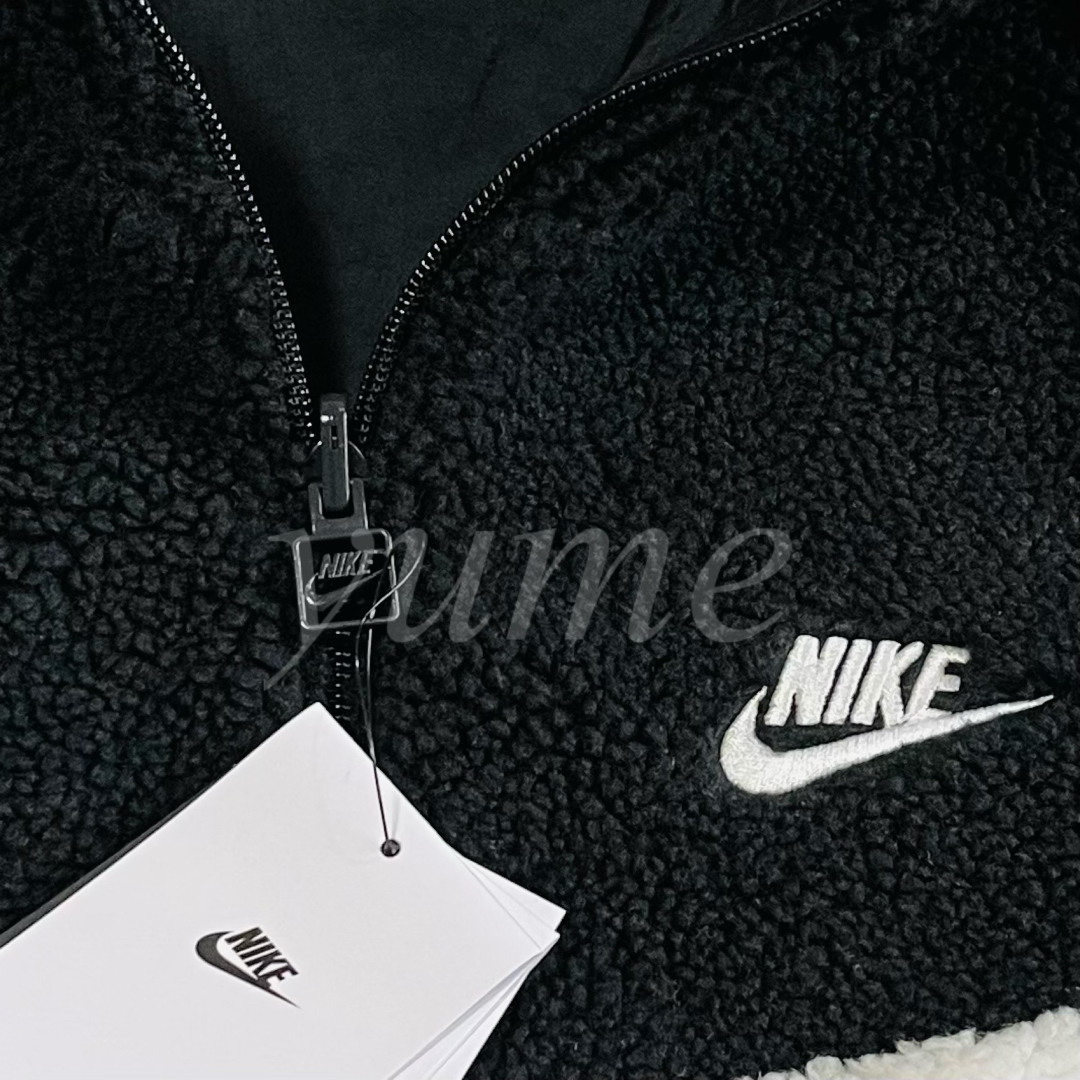 NIKE - 新品 XL ナイキ ボアジャケット ブラック ビッグスウォッシュ