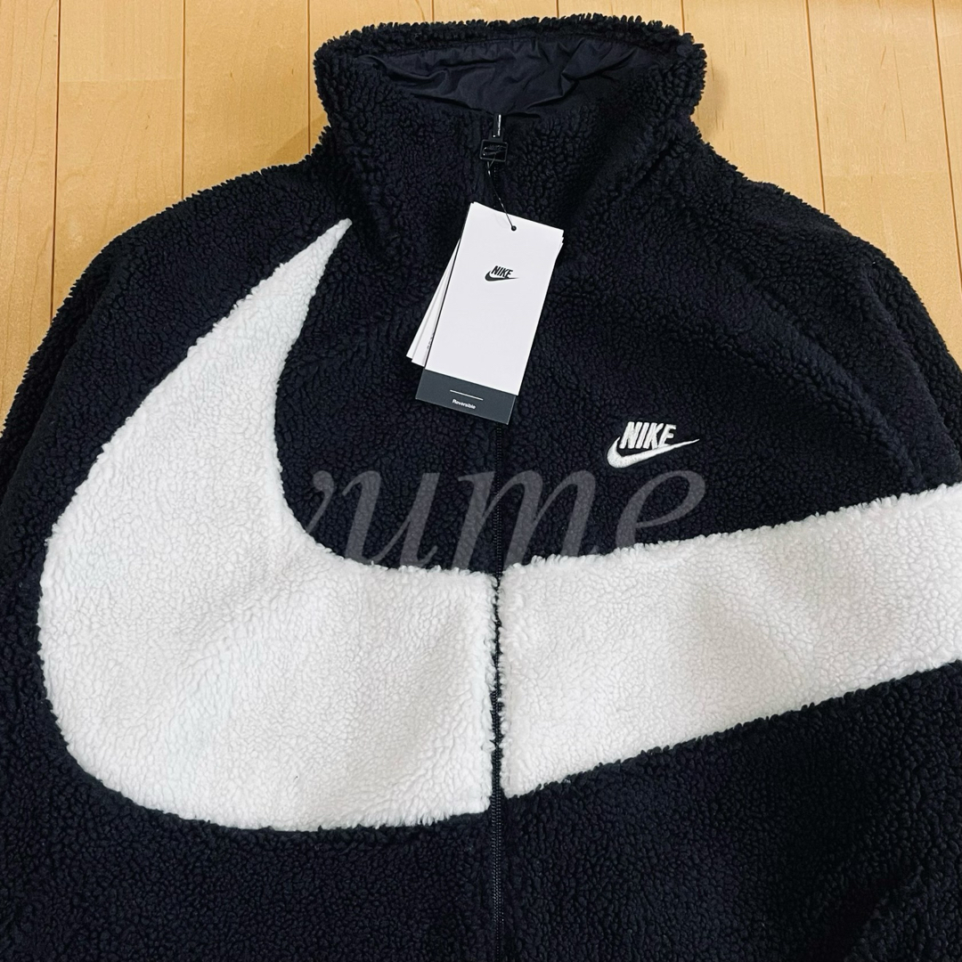 NIKE - 新品 XL ナイキ ボアジャケット ブラック ビッグスウォッシュ