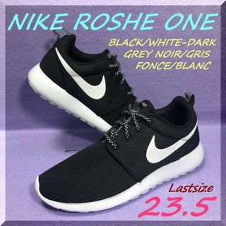 ナイキ(NIKE)の23.5ｃｍ　NIKE ROSHE ONE　BLACK/WHITE-DARK G(スニーカー)