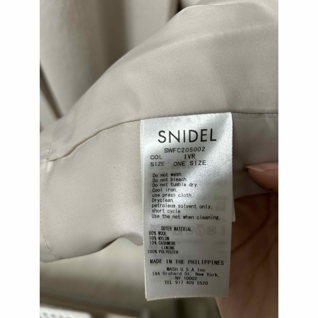 SNIDEL(スナイデル)のスナイデル　ノーカラーコート レディースのジャケット/アウター(ロングコート)の商品写真