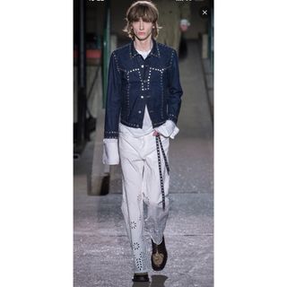 ドリスヴァンノッテン(DRIES VAN NOTEN)のdries van noten 18aw スタッズデニムジャケット(Gジャン/デニムジャケット)