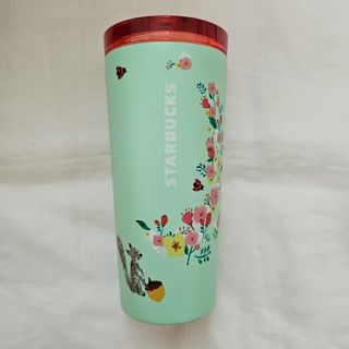 スターバックス(Starbucks)の【中古品】ステンレスコールドカップタンブラーマットグリーン(タンブラー)