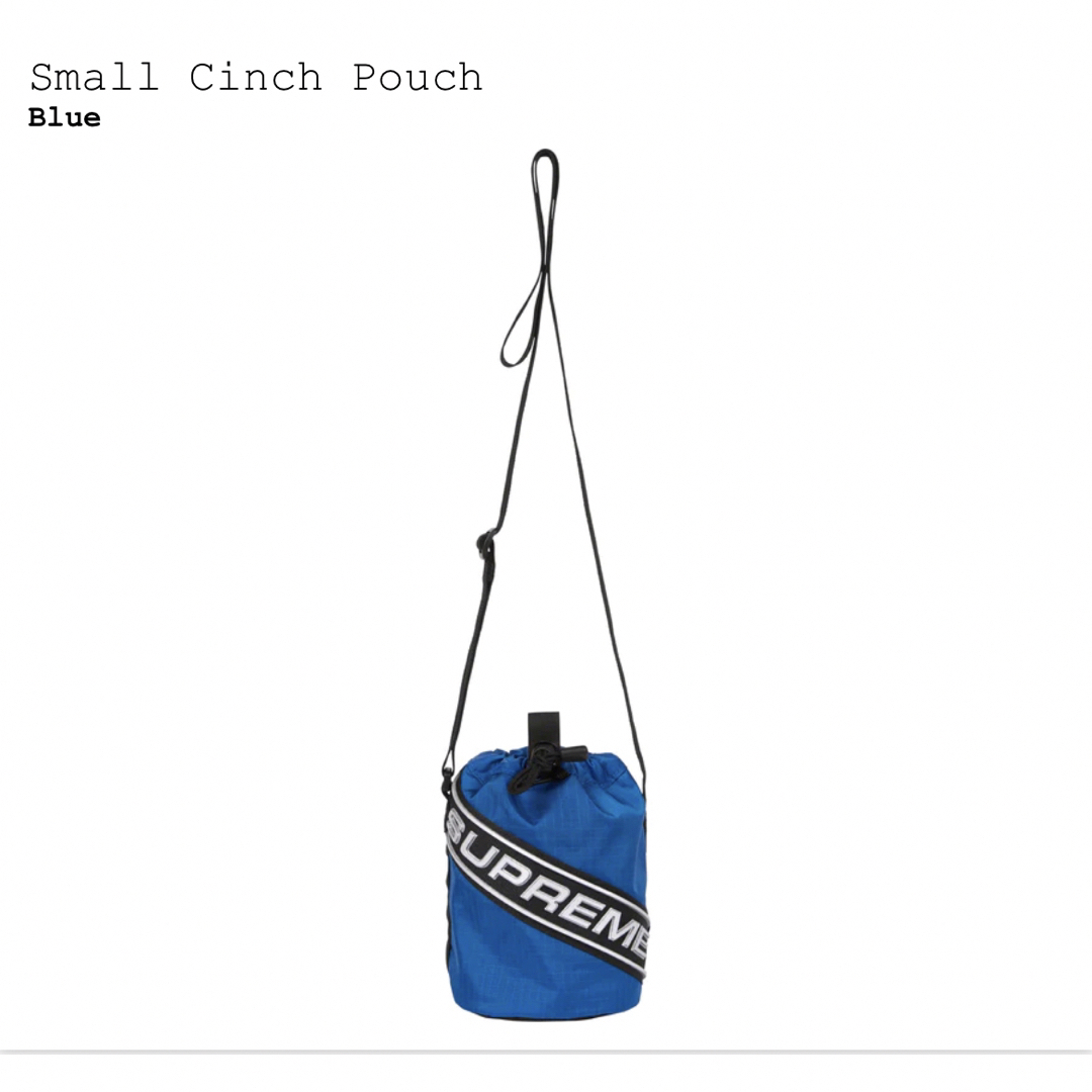 シュプリームSmall Cinch Pouch Blue