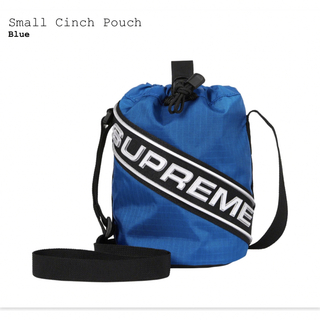 シュプリーム(Supreme)の【新品未使用】SUPREME small cinch pouch 青(ショルダーバッグ)