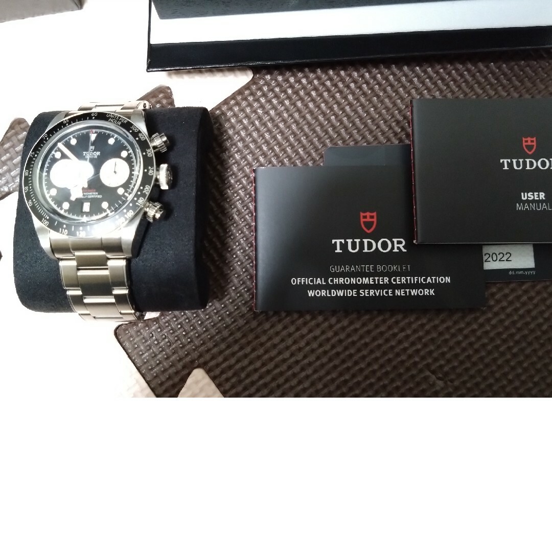 Tudor(チュードル)の保証書付 チューダー ブラックベイクロノ　M79360N-0001 黒 メンズの時計(腕時計(アナログ))の商品写真