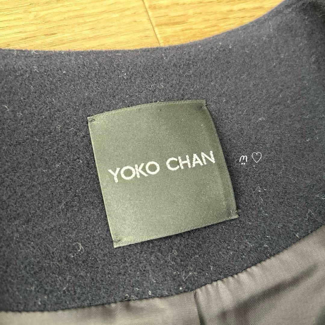 YOKO CHAN ヨーコチャン パールコート 38 ダークネイビー ウール YOKO CHAN ヨーコチャン パールコート 38 ダークネイビー ウール