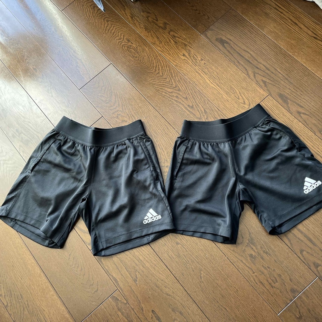 adidas(アディダス)のadidas 半ズボン キッズ 140、150 セット キッズ/ベビー/マタニティのキッズ服男の子用(90cm~)(パンツ/スパッツ)の商品写真