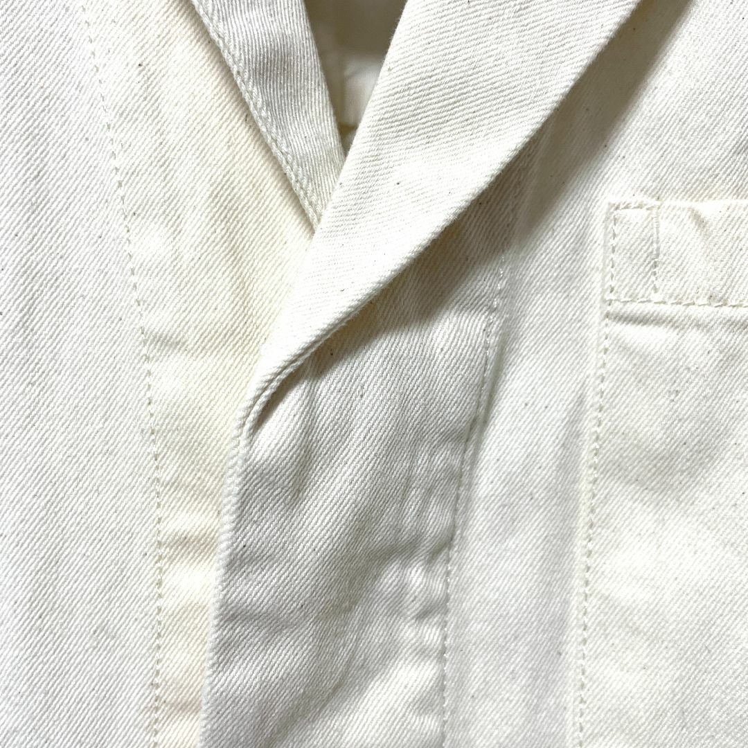 【無印】スプリングコート 生成 S ホワイト ステンカラー おしゃれ かっこいい メンズのジャケット/アウター(ステンカラーコート)の商品写真
