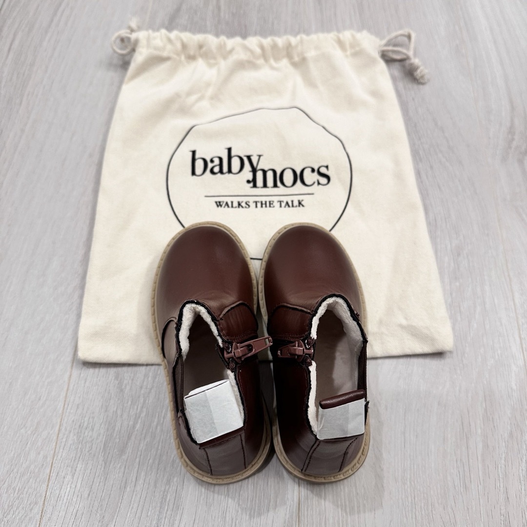 babymocs ブーツ 13cm 15.5cm 皮 冬用 レザー   キッズ/ベビー/マタニティのベビー靴/シューズ(~14cm)(ブーツ)の商品写真