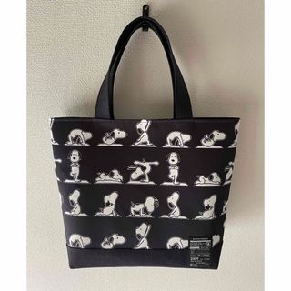 スヌーピー(SNOOPY)のハンドメイド　トートバッグ　スヌーピー　ヨガ(トートバッグ)