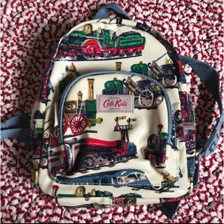 キャスキッドソン(Cath Kidston)のcath kidson 電車 プリント キッズ リュック 未使用品(リュックサック)